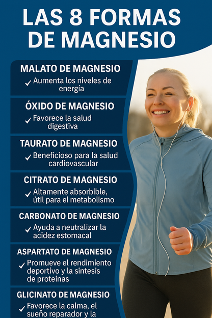 💎Magnesium Complex 1000 mg ORIGINAL ✨8 tipos de magnesio en 1 ⚡120 cápsulas en total 💊