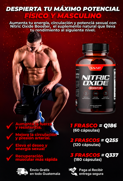 Nitric Oxide Booster (Paga en casa 🚚🏠)