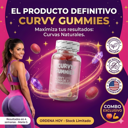 Curvy Gummies 🍑 GLUTEOS MAS GRANDES