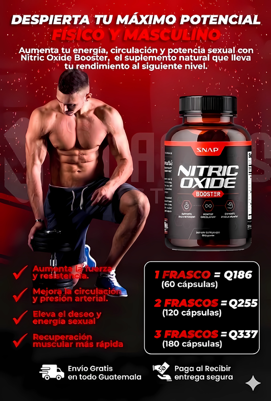 Nitric Oxide Booster (Paga en casa 🚚🏠)
