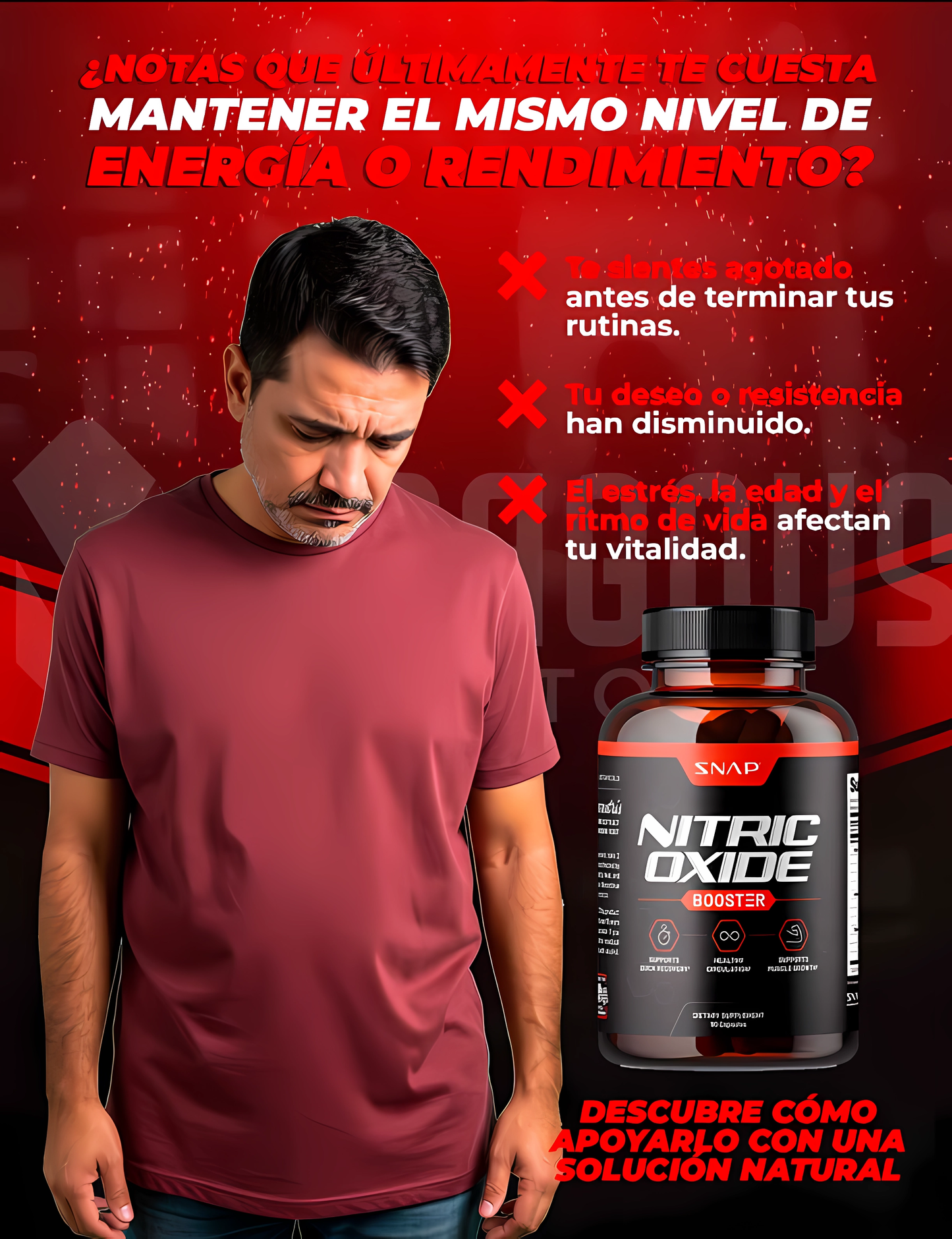 Nitric Oxide Booster (Paga en casa 🚚🏠)